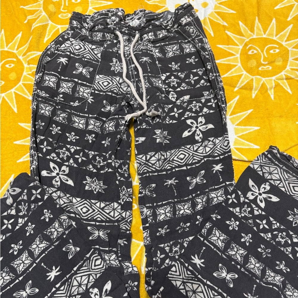 Kids Black and White Patterned Bottoms